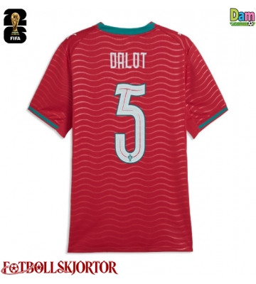 Portugal Diogo Dalot #5 Hemmatröja Dam VM 2026 Kortärmad